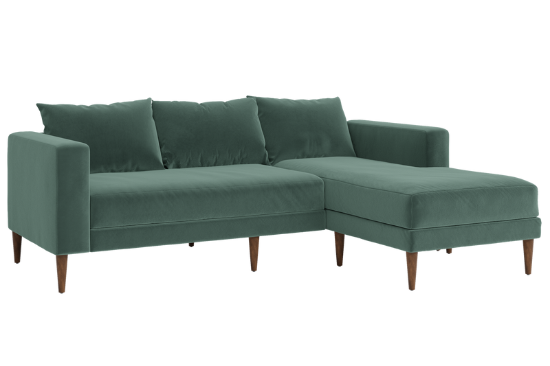 The Essential Sectional in Recycled Velvet