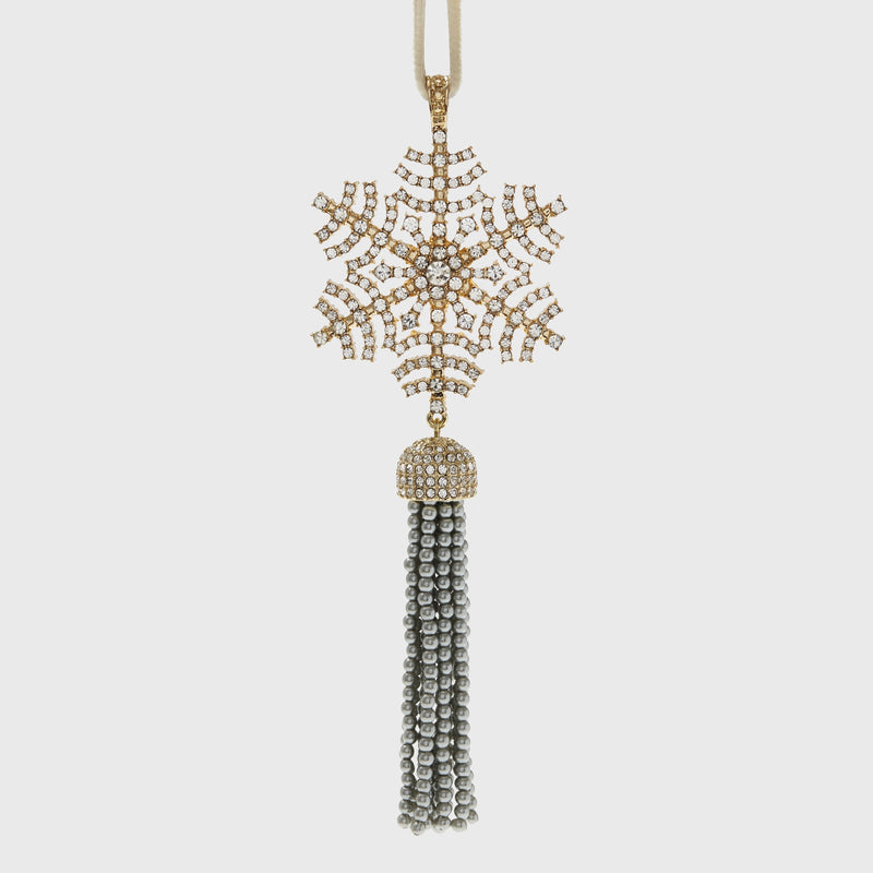 Snowflake tassel hanging ornament