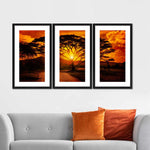 Serengeti Park Sunset Silhouette Wall Art
