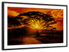 Serengeti Park Sunset Silhouette Wall Art