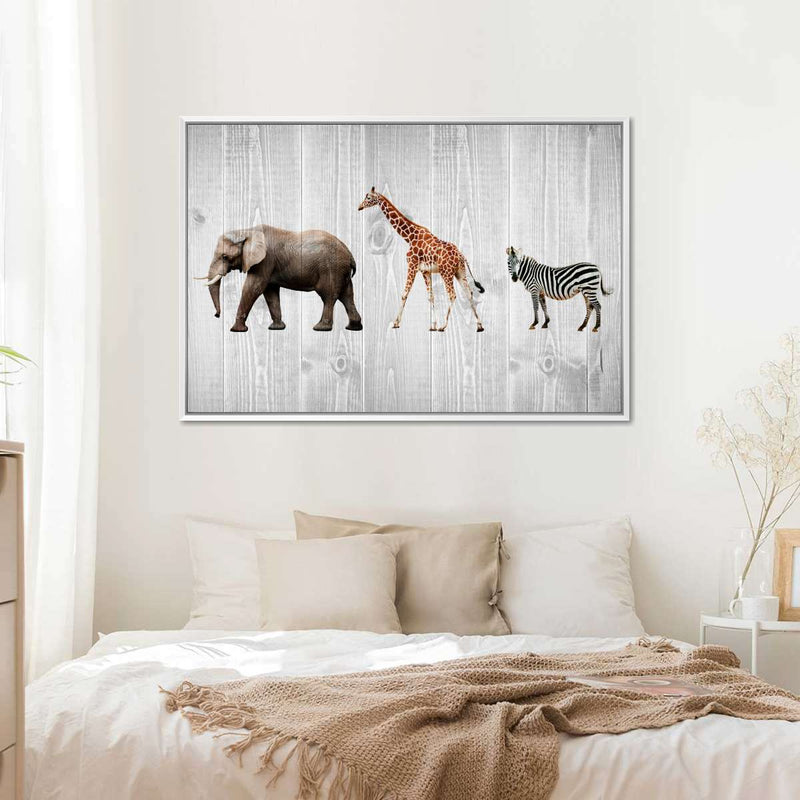 Wooden Safari Wall Art