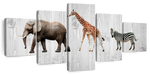 Wooden Safari Wall Art
