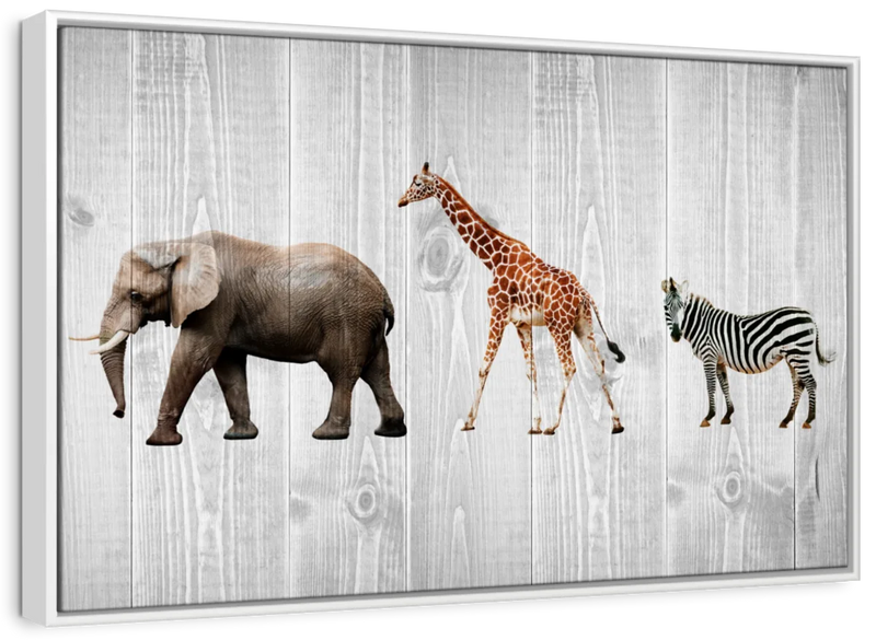 Wooden Safari Wall Art