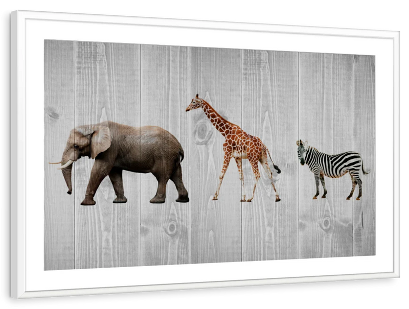 Wooden Safari Wall Art