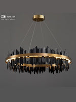 MIRODEMI® Modern Creative Circular Chandelier for Living Room, Dining Room