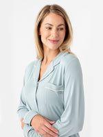 Women's Stretch-Knit Long Sleeve Bamboo Pajama Set