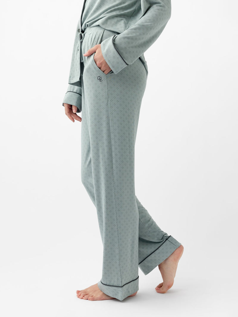 Women's Stretch-Knit Long Sleeve Bamboo Pajama Set