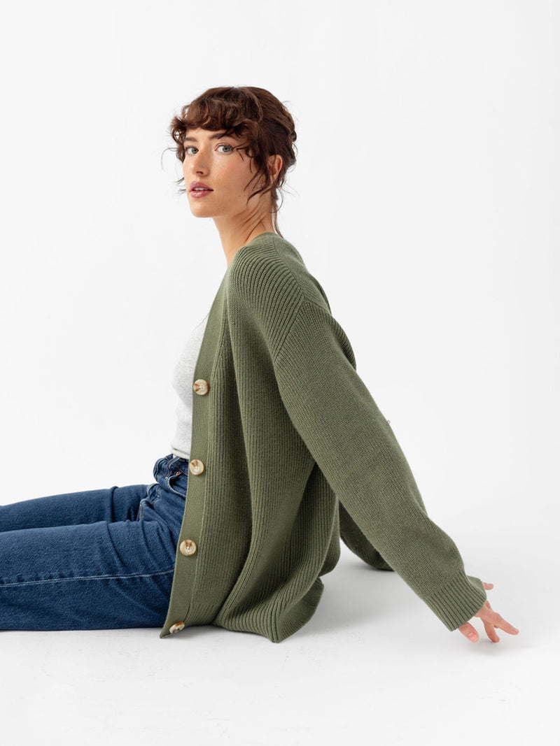 Oversized Classic Cardigan