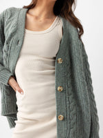 Oversized Cable Knit Cardigan