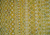 8.7x11.4 Hand Knotted Gold and White Ivory Contemporary Southwestern Tribal Trellis Recycled Silk Area Rug | OP4