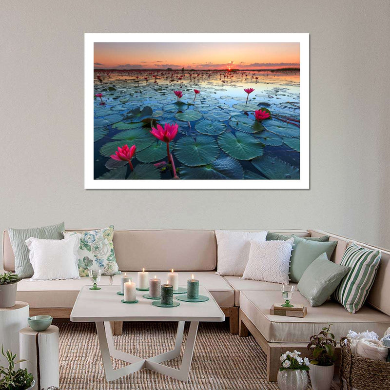 Lake Nong Harn Lotus Wall Art