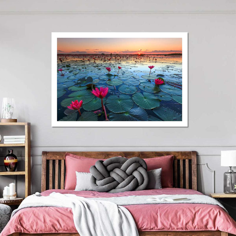 Lake Nong Harn Lotus Wall Art