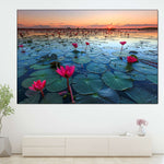 Lake Nong Harn Lotus Wall Art