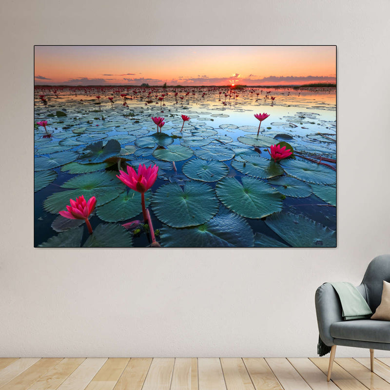 Lake Nong Harn Lotus Wall Art