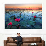 Lake Nong Harn Lotus Wall Art