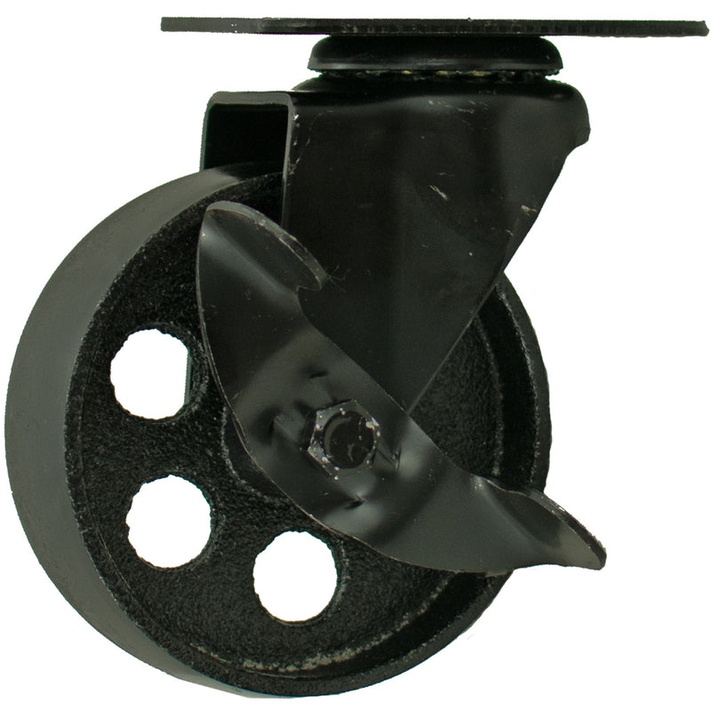 5in Black Casters - Swivel with Brakes