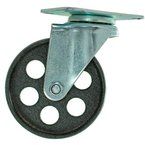 5in Galvanized Casters - Swivel with Brakes