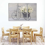 White Rose Bouquet Wall Art