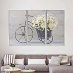 White Rose Bouquet Wall Art