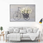 White Rose Bouquet Wall Art