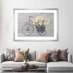 White Rose Bouquet Wall Art