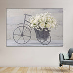 White Rose Bouquet Wall Art