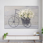 White Rose Bouquet Wall Art