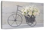 White Rose Bouquet Wall Art
