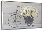White Rose Bouquet Wall Art