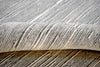 5x8 Solid Silver and White Area Rug | Handmade with Wool & Viscose | TRD1006558