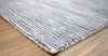 5x8 Modern Gray and Silver Area Rug | Handmade with Wool & Viscose | TRD1007058