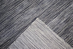 5x8 Modern Gray and Silver Area Rug | Handmade with Wool & Viscose | TRD1007058