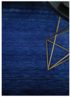 5x7 Ombre Premium look Blue Wool Hand Woven Southwestern Gabbeh Rug