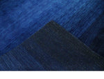 5x7 Ombre Premium look Blue Wool Hand Woven Southwestern Gabbeh Rug