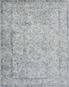 5x7.6 Rug, Abstract Red and Gray Rug made with Viscose Art Silk