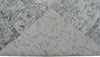 5x7.6 Rug, Abstract Red and Gray Rug made with Viscose Art Silk