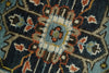 Rust, Blue and Aqua Traditional Heriz Hand knotted Multi Size wool Area Rug