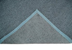 5x8 and 8x10 Braided Wool Solid Gray Felted Chunky Hand Woven Soft Plush Area Rug | DOV7