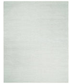 5x8 and 8x10 Braided Wool Solid White Felted Chunky Hand Woven Soft Plush Area Rug | DOV6