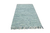 5x8 and 8x10 Hand Made Blue Woolen Chunky and Soft Area Rug | JOY4