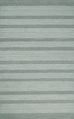 5x8 and 8x10 Hand Made Woolen Modern Grey and Ivory Area Rug | NAU001