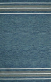 5x8 and 8x10 Hand Made Woolen Modern Solid Blue Area Rug | NAU004