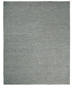 5x8 and 8x10 Solid Gray Chunky Handwoven Wool Area Rug, Layering Rug | TRD2381