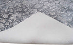 5x8 Blue and Silver Handmade Area Rug Made With Fine Viscose