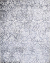 5x8 Blue and Silver Handmade Area Rug Made With Fine Viscose