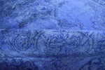 5x8 and 8x11 Blue Handmade Overdyed Wool Area Rug