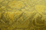 5x8 Gold Handmade Overdyed Wool Area Rug | TUF7