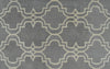 5x8 Gray and Beige Wool Area Rug | Handmade Area rug made with fine wool