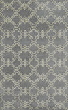 5x8 Gray and Beige Wool Area Rug | Handmade Area rug made with fine wool