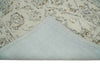 5x8 Hand Hooked Beige and Silver Wool Textured Loop Area Rug | GAR2